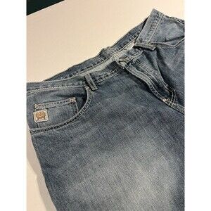 CINCH White Label Blue Denim Bootcut Jeans 40x34 Western Workwear Distressed